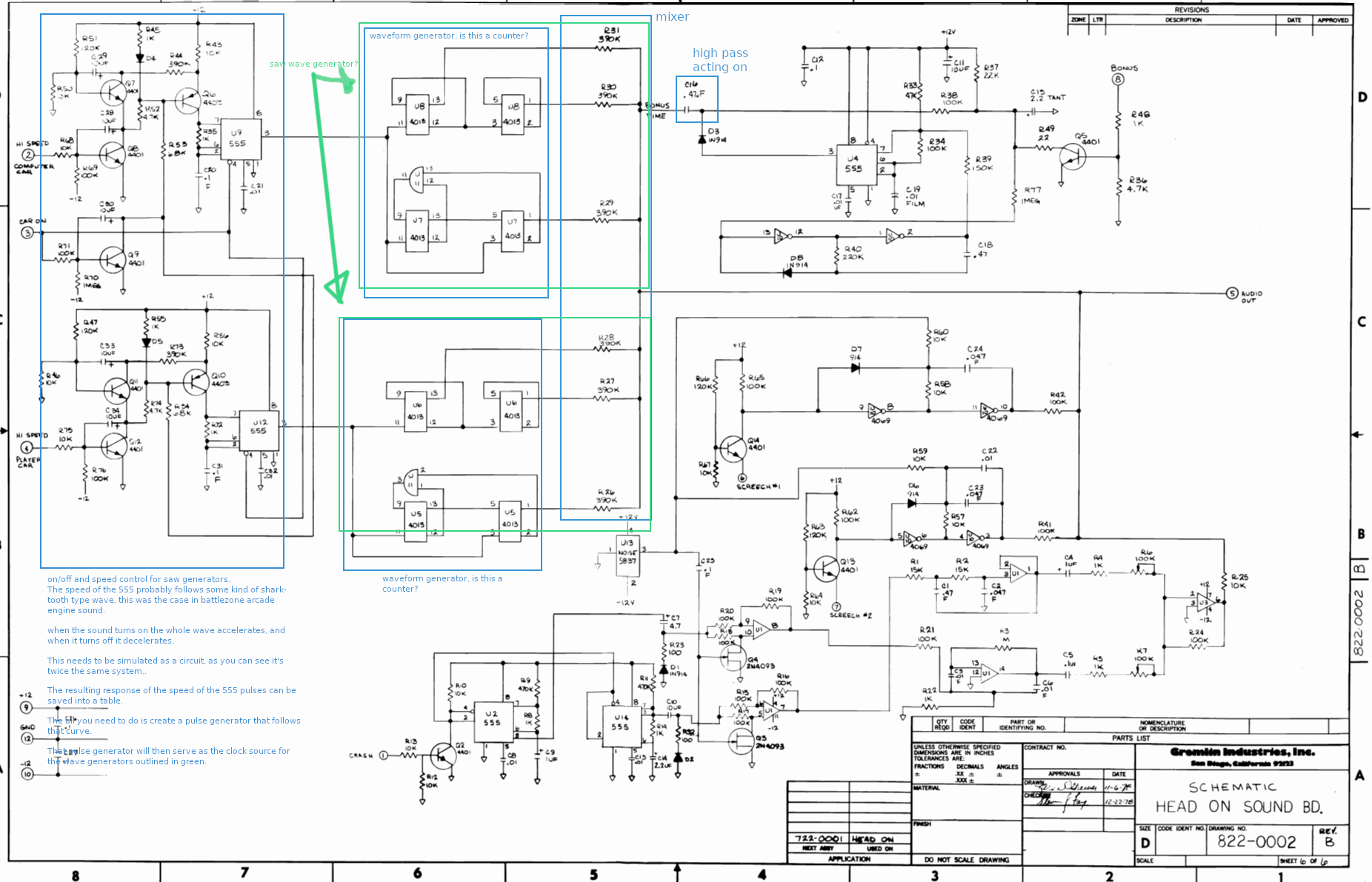 head-on audio board analysis